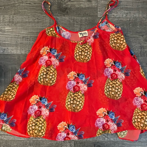 Show Me Your MuMu Pineapple 🍍 Lenz Tank Large - Picture 3 of 7
